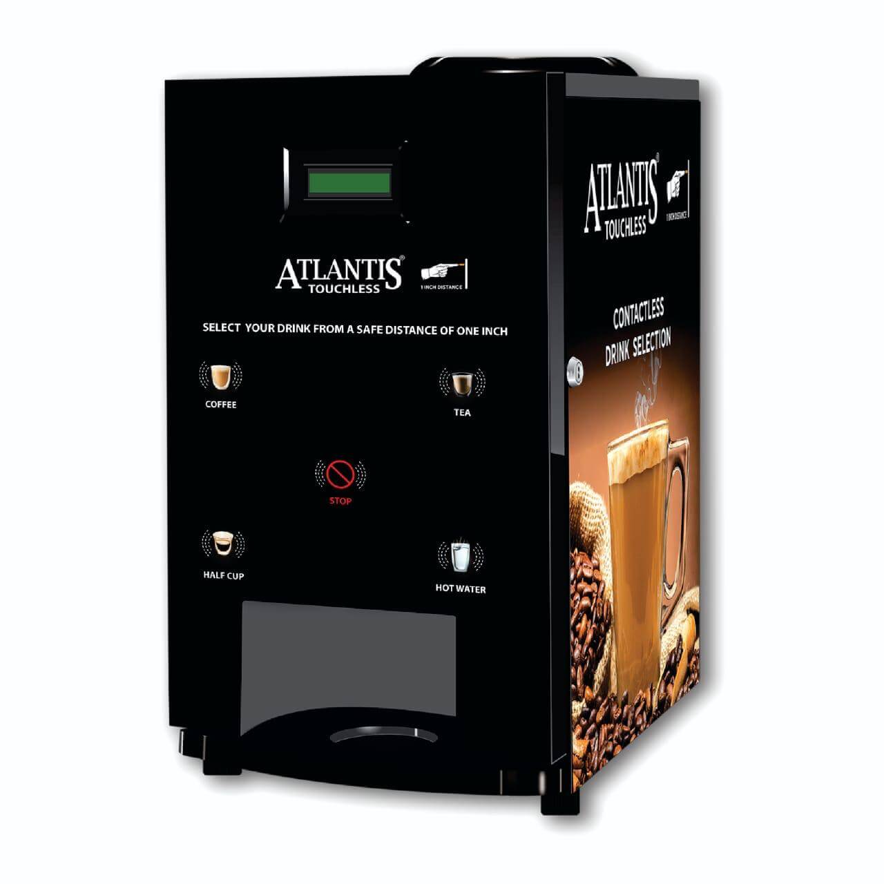 Atlantis Air Press Touchless Tea & Coffee Vending Machine 3/4 Beverage Option