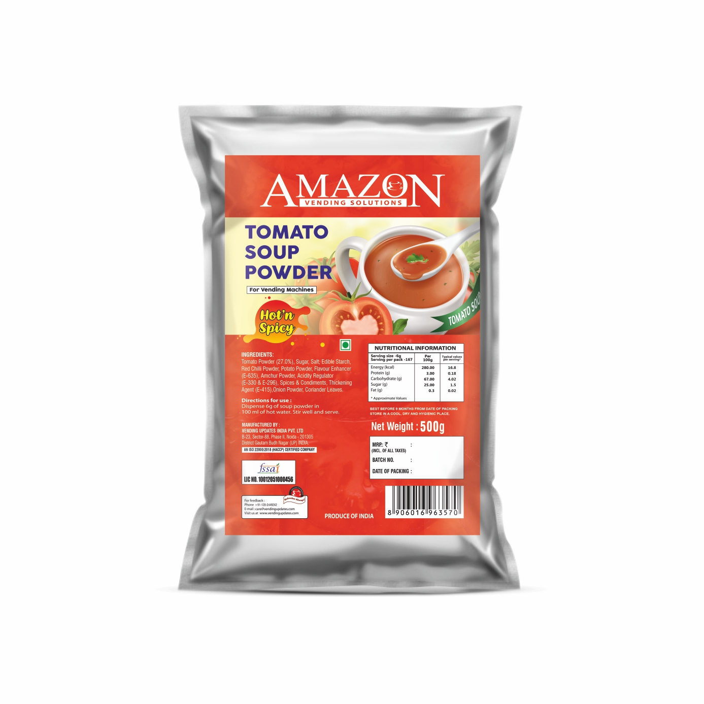 Amazon Instant Tomato Soup Premix Powder Hot & Spicy